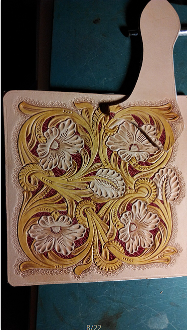 皮雕雕刻 手工皮具 财布植鞣革