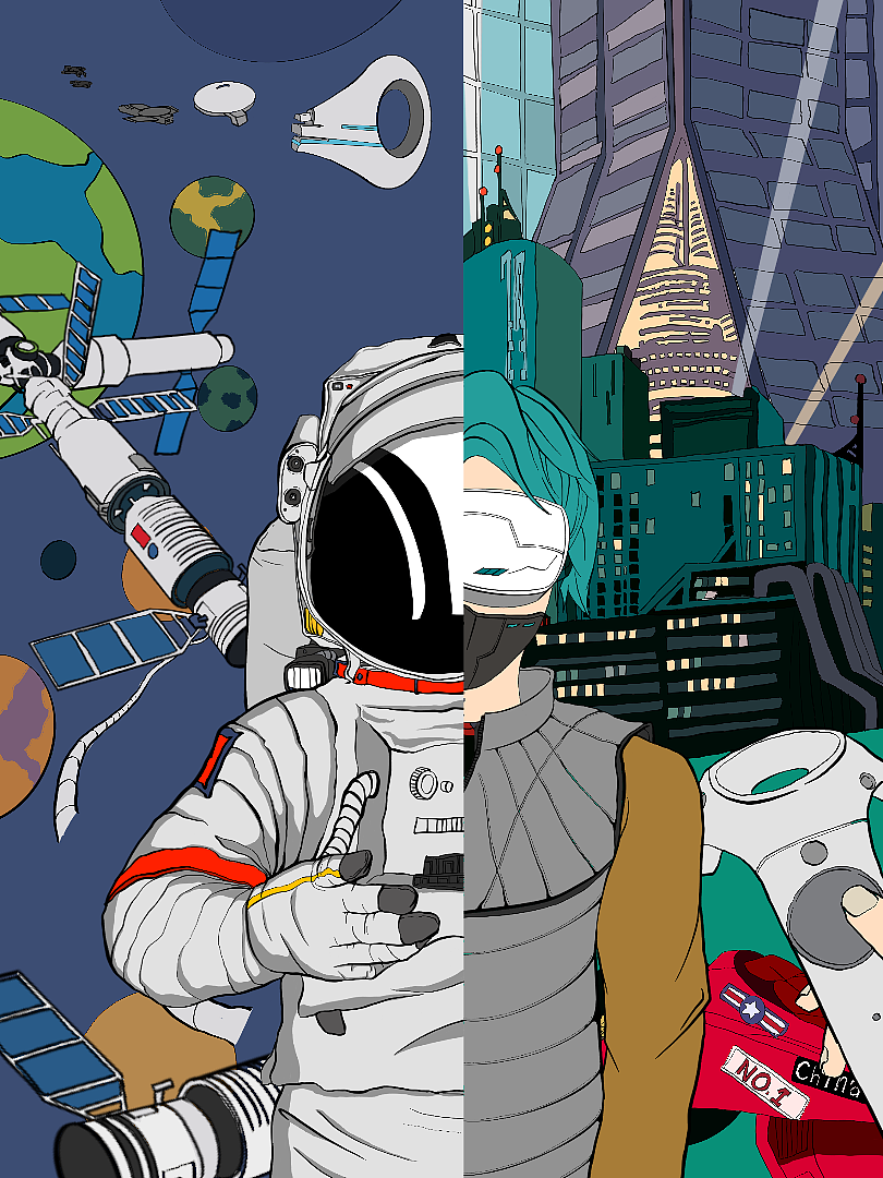 元宇宙—行者（图ZMzE4NTcxMzYw） - IP形象 - 站酷设计师badpupa原创素材 - 站酷ZCOOL