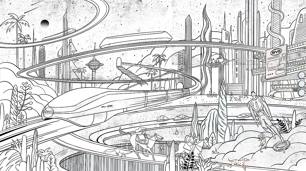 空中之城（图ZMTQ4NjI5NDQ0） - 商业插画 - 站酷设计师MOHONGSEN莫鸿森原创素材 - 站酷ZCOOL