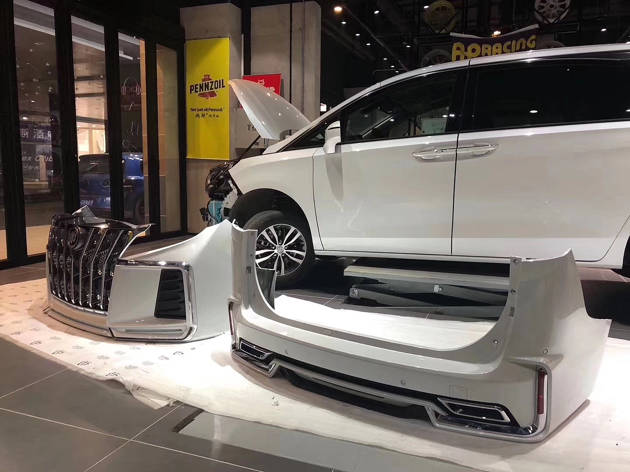 别克gl8 es升级改装凌酷款大包围 前杠 后杠 前唇 后唇