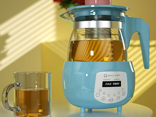 養(yǎng)生壺寫實（個人主頁-ZNDg4MzgzMTY=） - 生活用品 - 站酷設(shè)計師愛笑的眼睛s原創(chuàng)素材 - 站酷ZCOOL