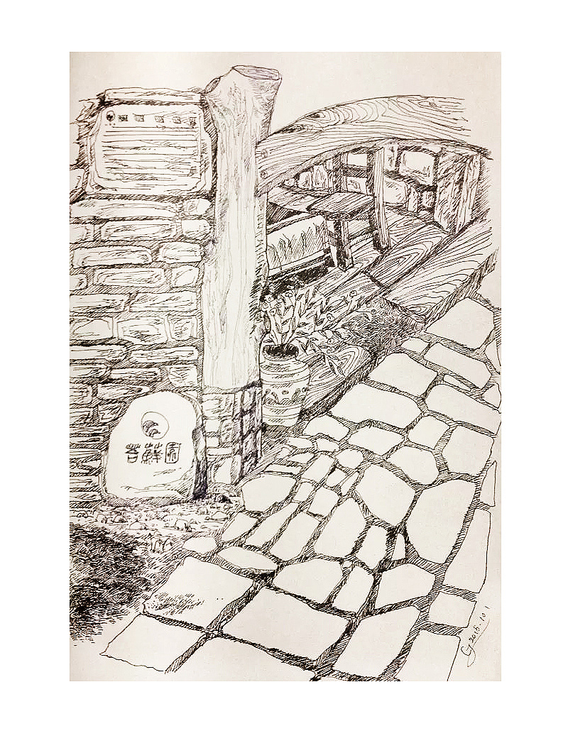 我的《苔藓园》系列钢笔画