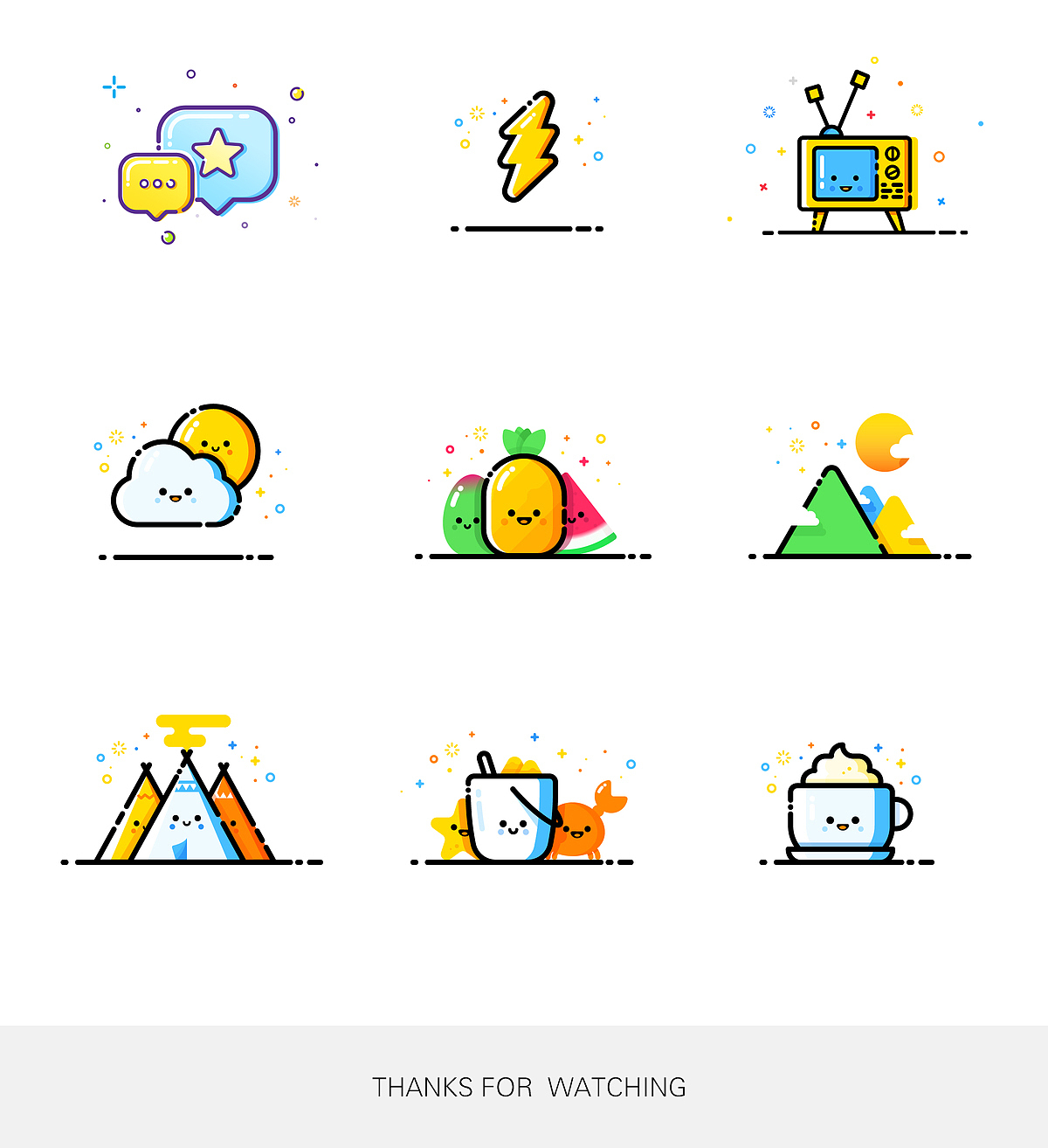 最近Get了热门新风格的icon画法，那就用起来~（图ZNTIzNDQ1NzY=） - APP界面 - 站酷设计师灵墨视觉原创素材 - 站酷ZCOOL