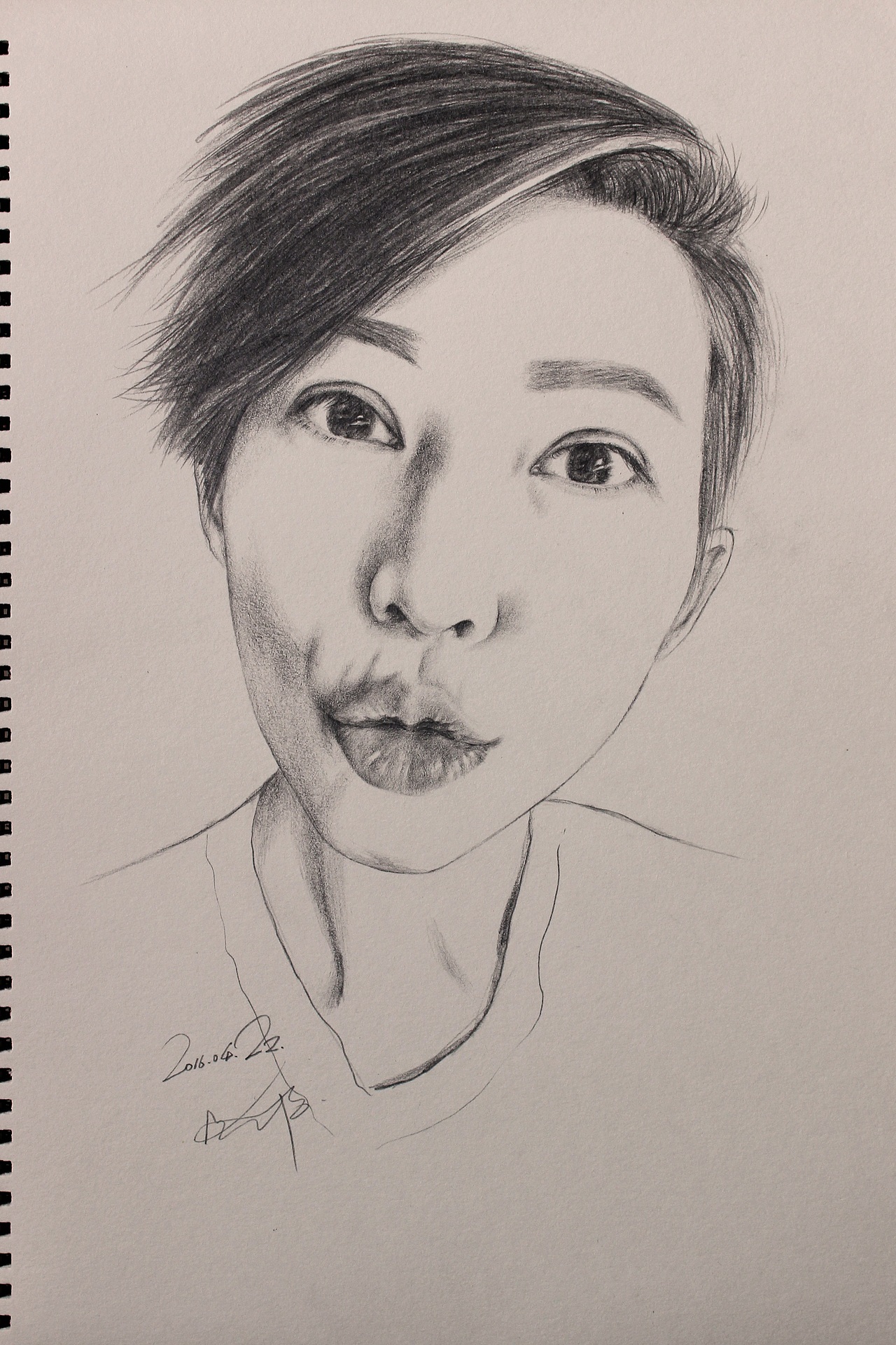 素描作品-明星①