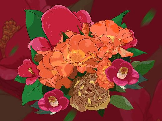 花（个人主页-ZNDM5NDI3ODg=） - 创作习作 - 站酷设计师梦是美的原创素材 - 站酷ZCOOL