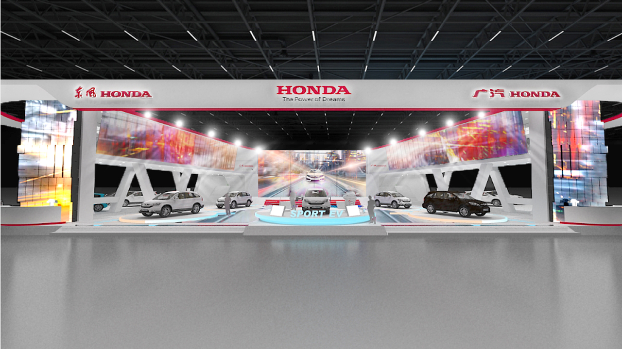 【HONDA 本田】18上海车展比稿（图ZMTczNDU4NjYw） - 其他三维 - 站酷设计师小起酱原创素材 - 站酷ZCOOL