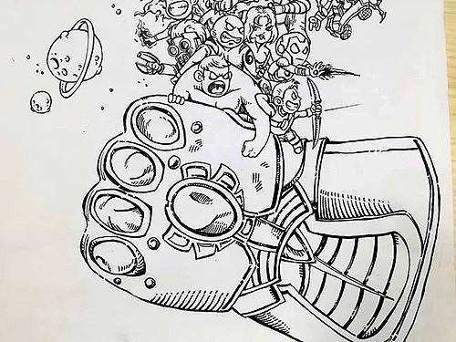 灭霸的手套（个人主页-ZMzY4MDc4NTI=） - 创作习作 - 站酷设计师时画原创素材 - 站酷ZCOOL