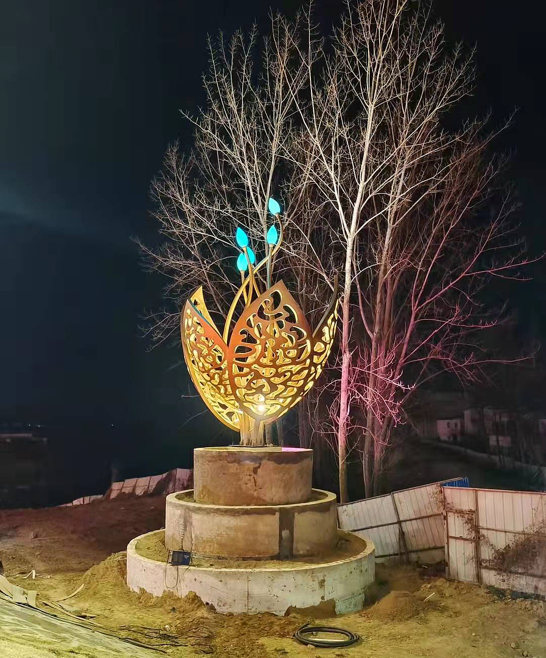 节点路口灯光雕塑发光小品世博光电厂家|摄影|时尚/艺术摄影|世博光电