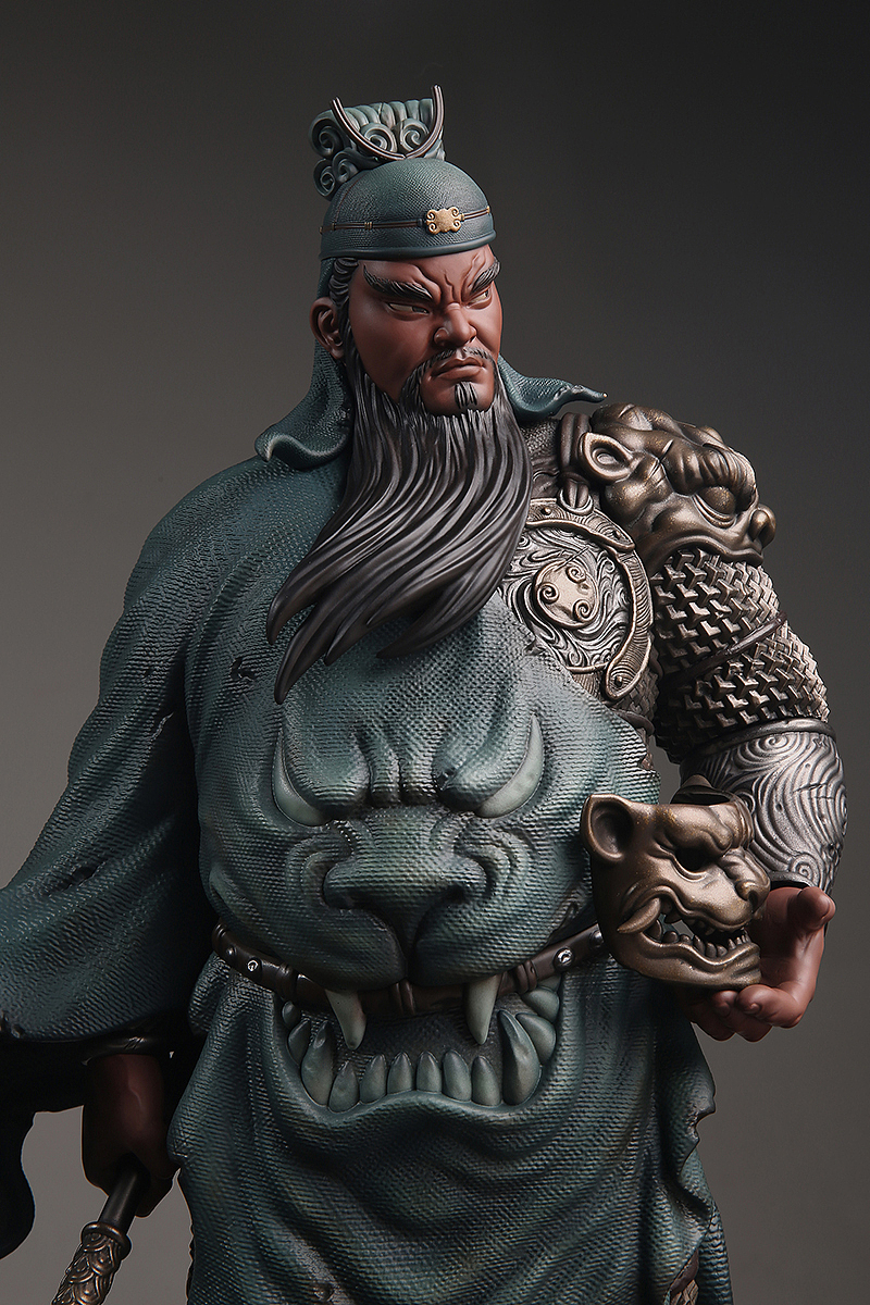 忠义千秋!mp明子《五虎上将军关云长》彩绘雕像