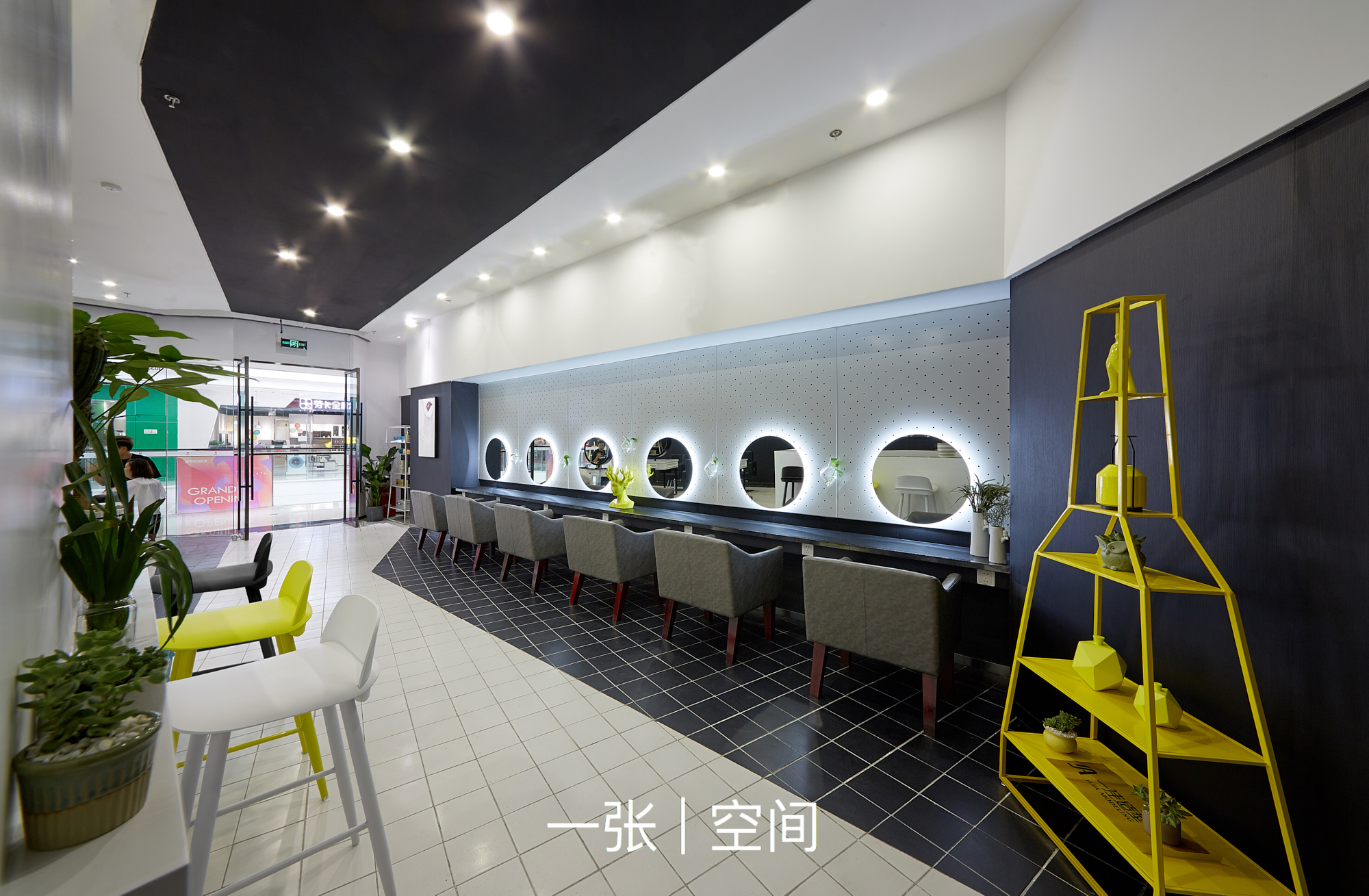 一张建筑空间摄影7理发店拍摄