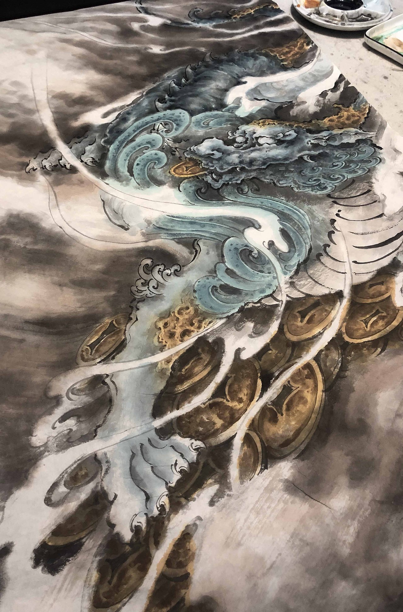 貔貅画法分享——由龙作品（图ZMjQxNTA4MDg0） - 绘画 - 站酷设计师上海由龍工作室原创素材 - 站酷ZCOOL