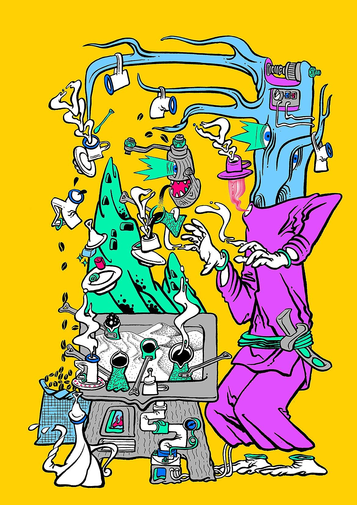 土耳其咖啡插图设计