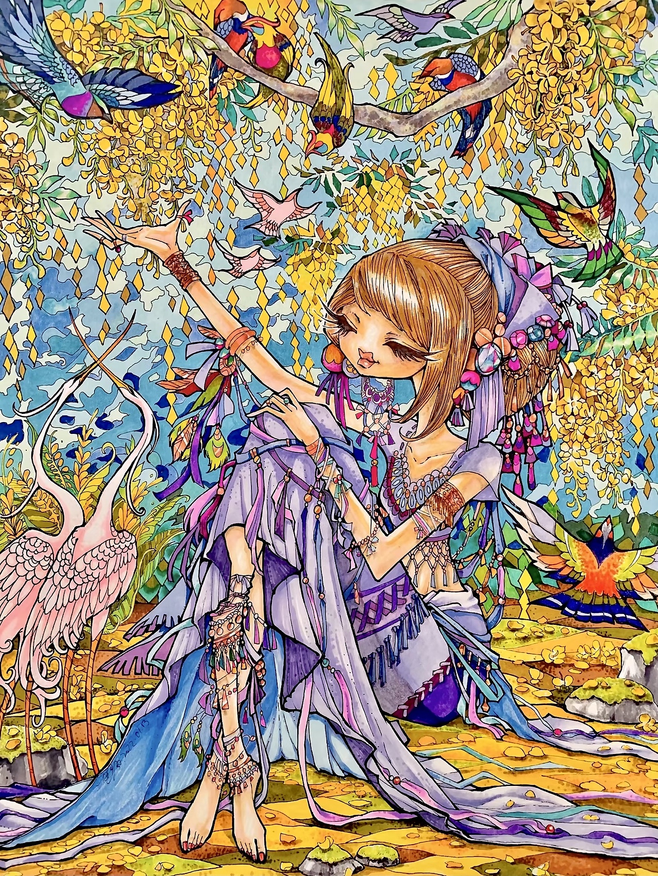 纸绘 马克笔装饰画（图ZMjk1NDQxNTg4） - 实验艺术 - 站酷设计师YYZMI原创素材 - 站酷ZCOOL