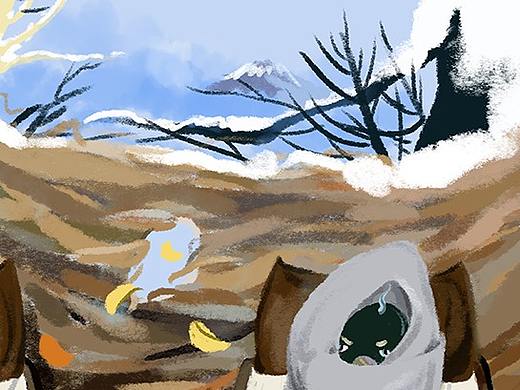 鸟窝破掉的寒冬