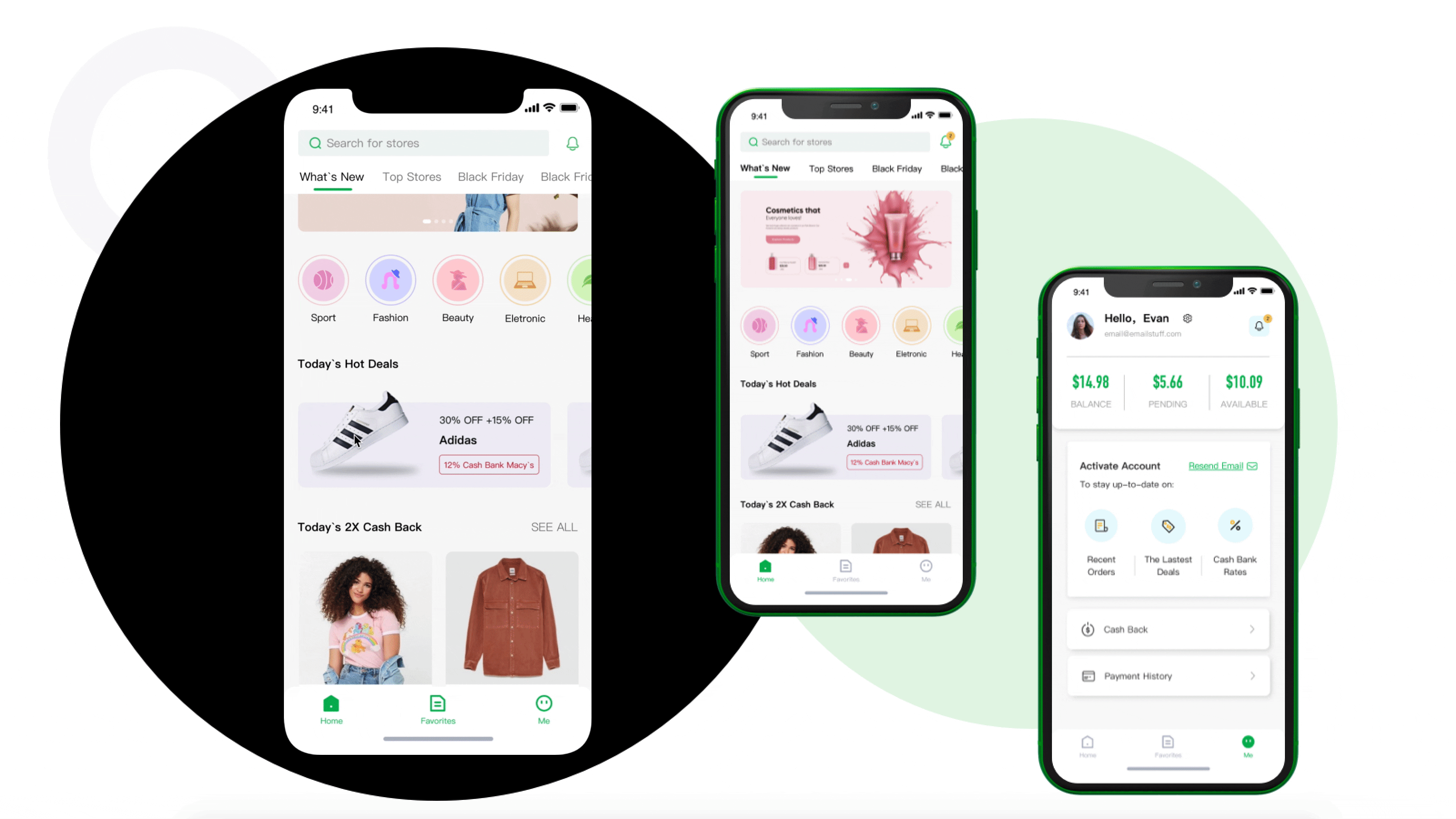 【APP软件】Rebates跨境电商返利平台UI设计(图ZMjQ4OTkwODM2) - APP界面 - 站酷设计师CC小酷原创素材 - 站酷ZCOOL
