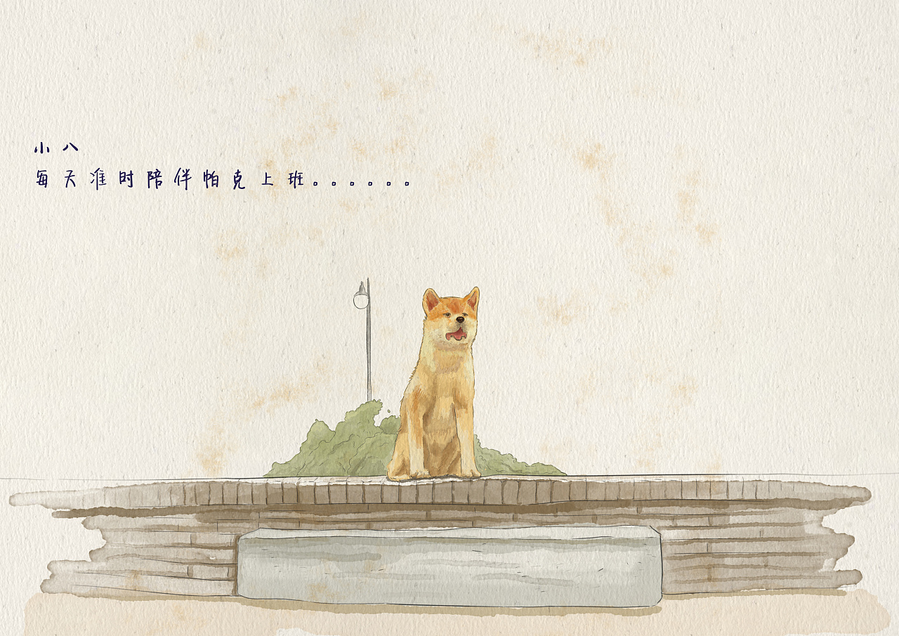 忠犬八公|插画|绘本|爱画画的麦蔻 - 原创作品 - 站酷 (ZCOOL)