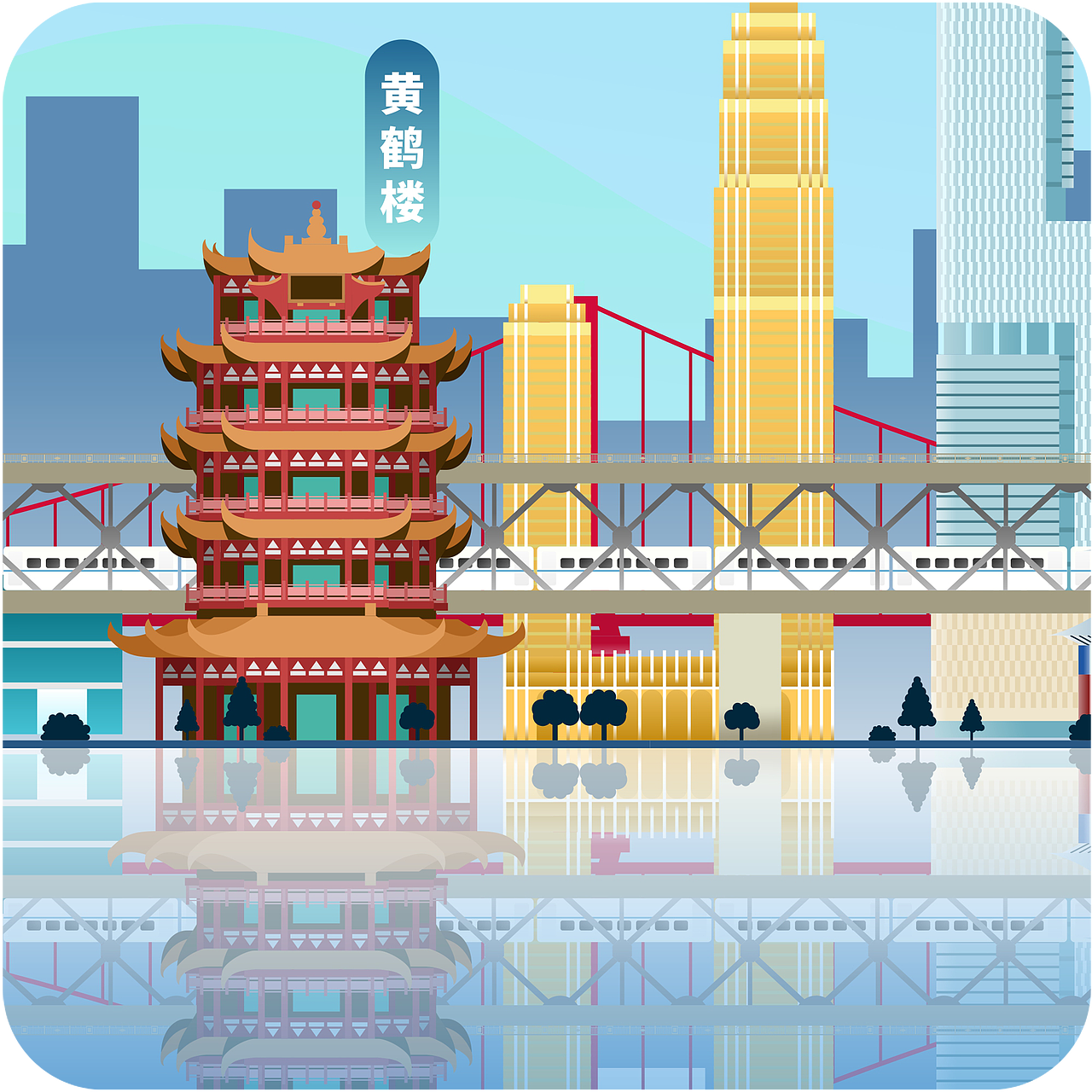 中国城市矢量地标建筑系列 China City Illustration（图ZMTg4MDQ3Nzc2） - 艺术插画 - 站酷设计师不当咸鱼的咸鱼原创素材 - 站酷ZCOOL