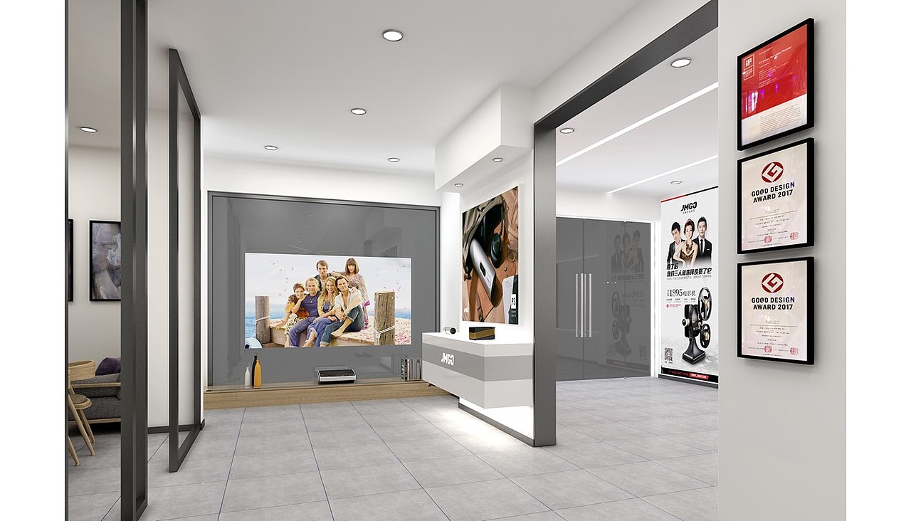 JMGO坚果激光电视线下门店设计案例