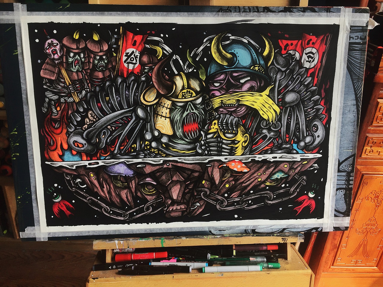 近看媳妇远看画!