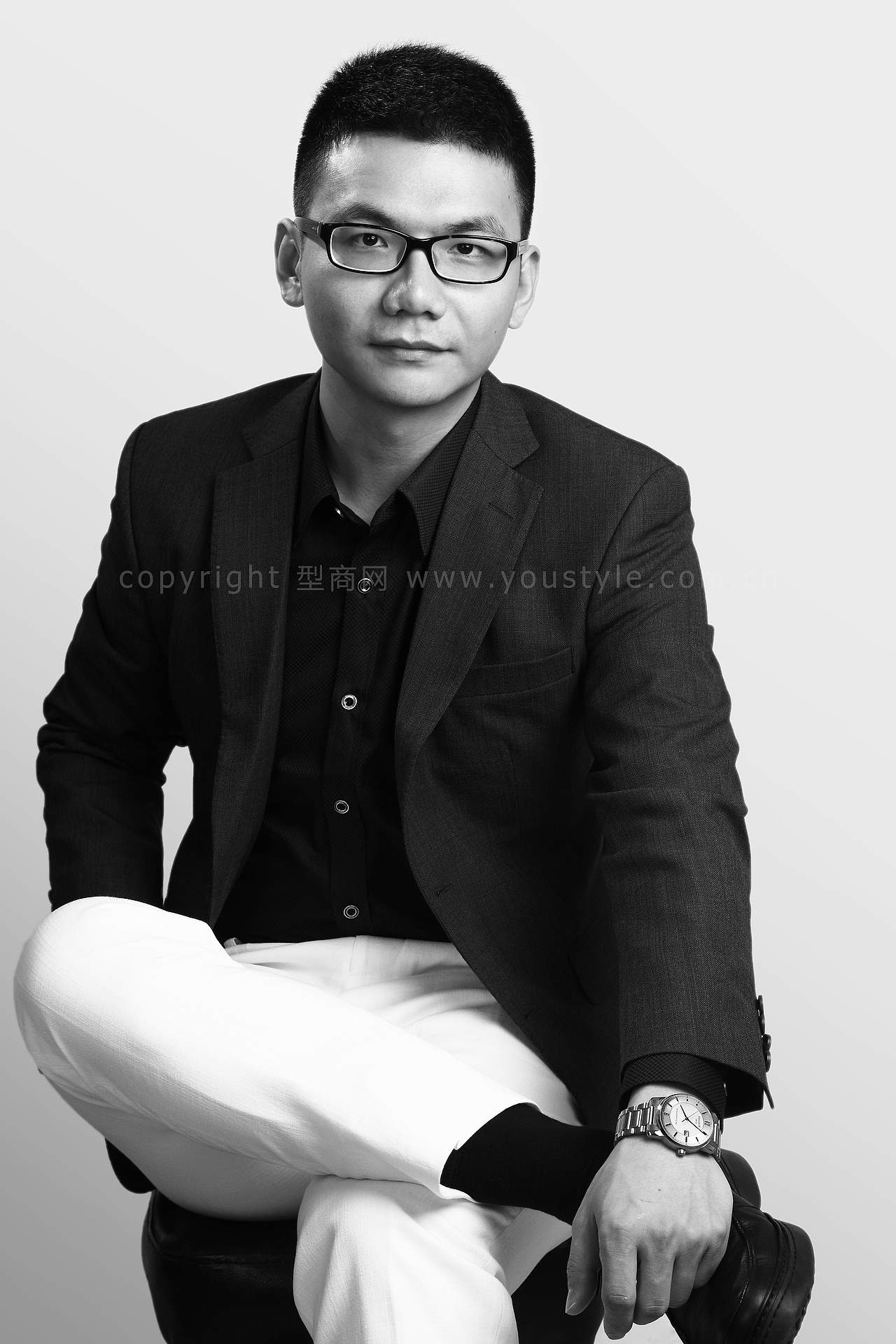 【深圳商务照】年轻白领黑白个人商务形象照 |摄影|人像摄影|金钻子