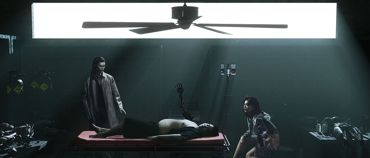 毕设《ANATTA》中的场景概念设计/后期制作（图ZMTE4MjA3NjM2） - 场景 - 站酷设计师杜依桐原创素材 - 站酷ZCOOL