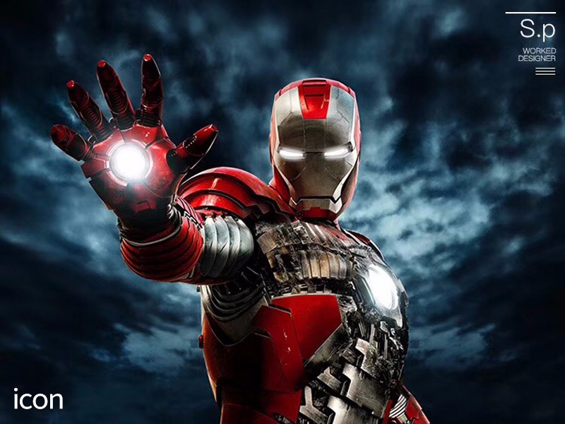 钢铁侠图标_素材网站_图片免费下载-ZCOOL站酷