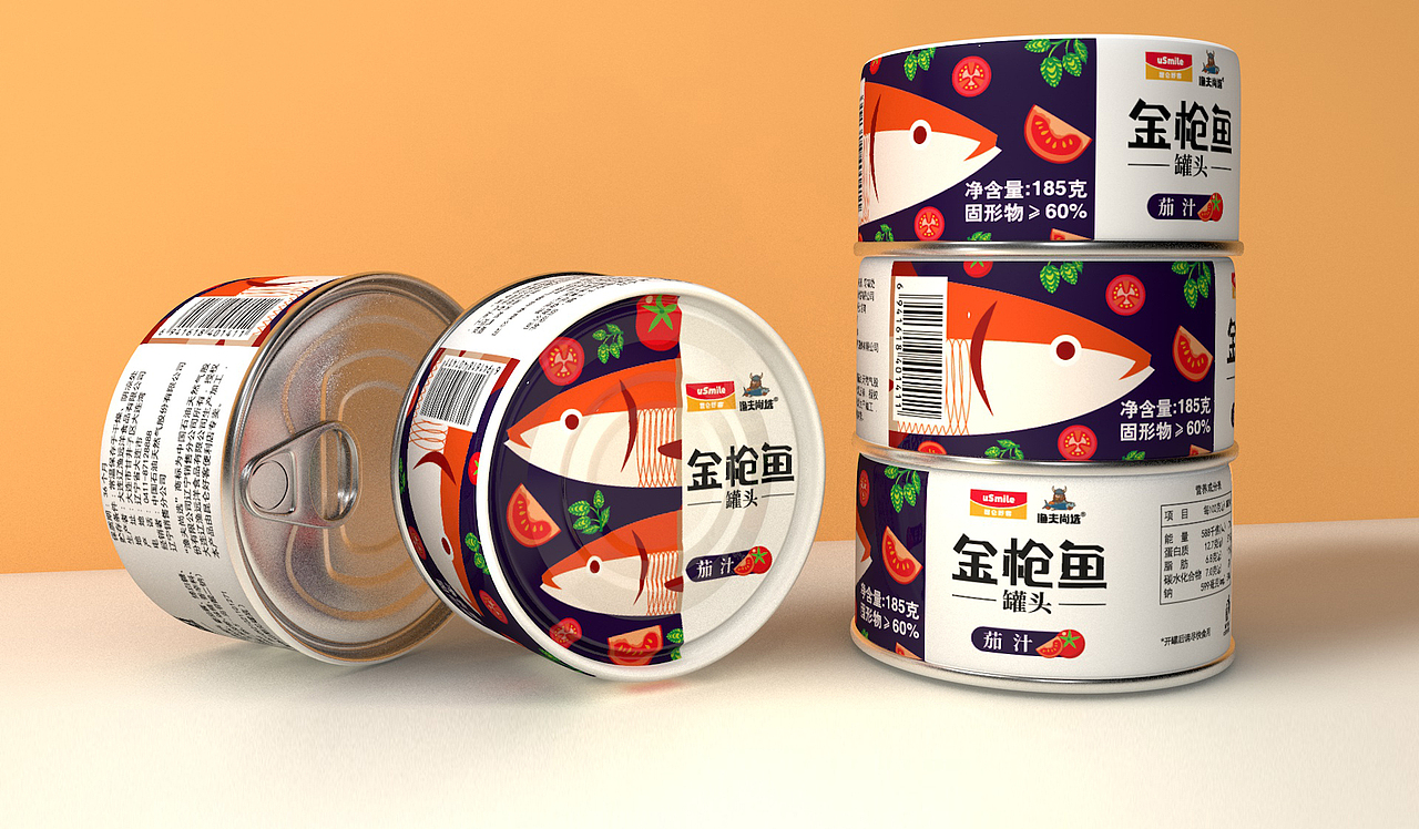 鱼罐头包装设计