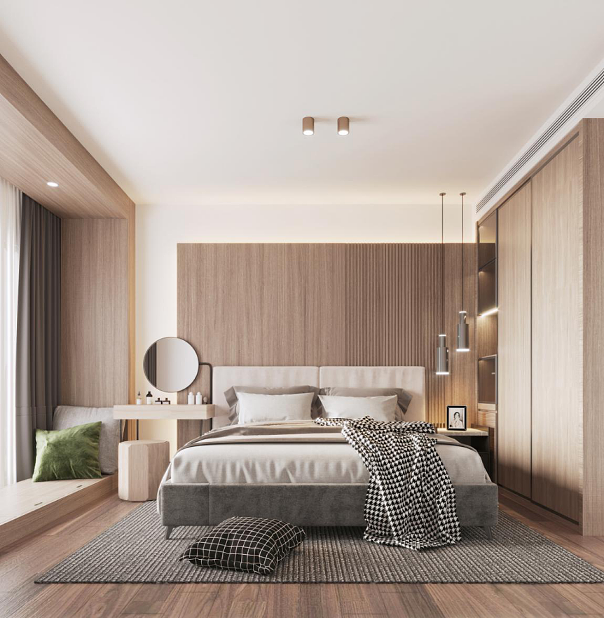 深圳蛇口,兰溪谷国际公寓现代轻奢装修设计