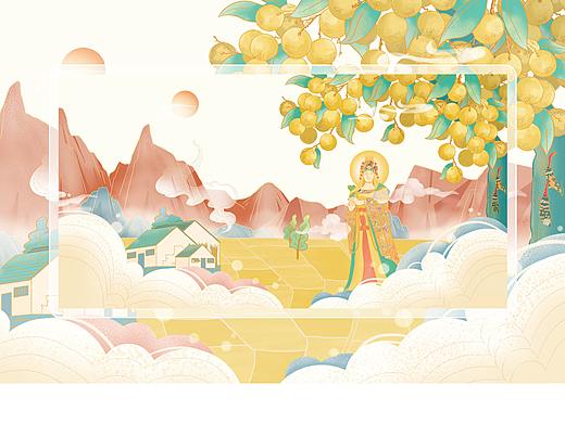案例 |  龙眼水果包装插画