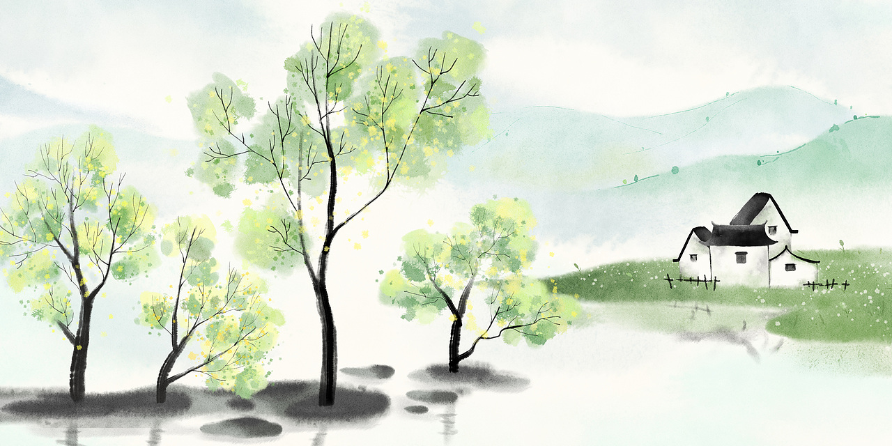 古风小场景（图ZMjEzMjE0NTQ4） - 商业插画 - 站酷设计师阿哲AZ原创素材 - 站酷ZCOOL