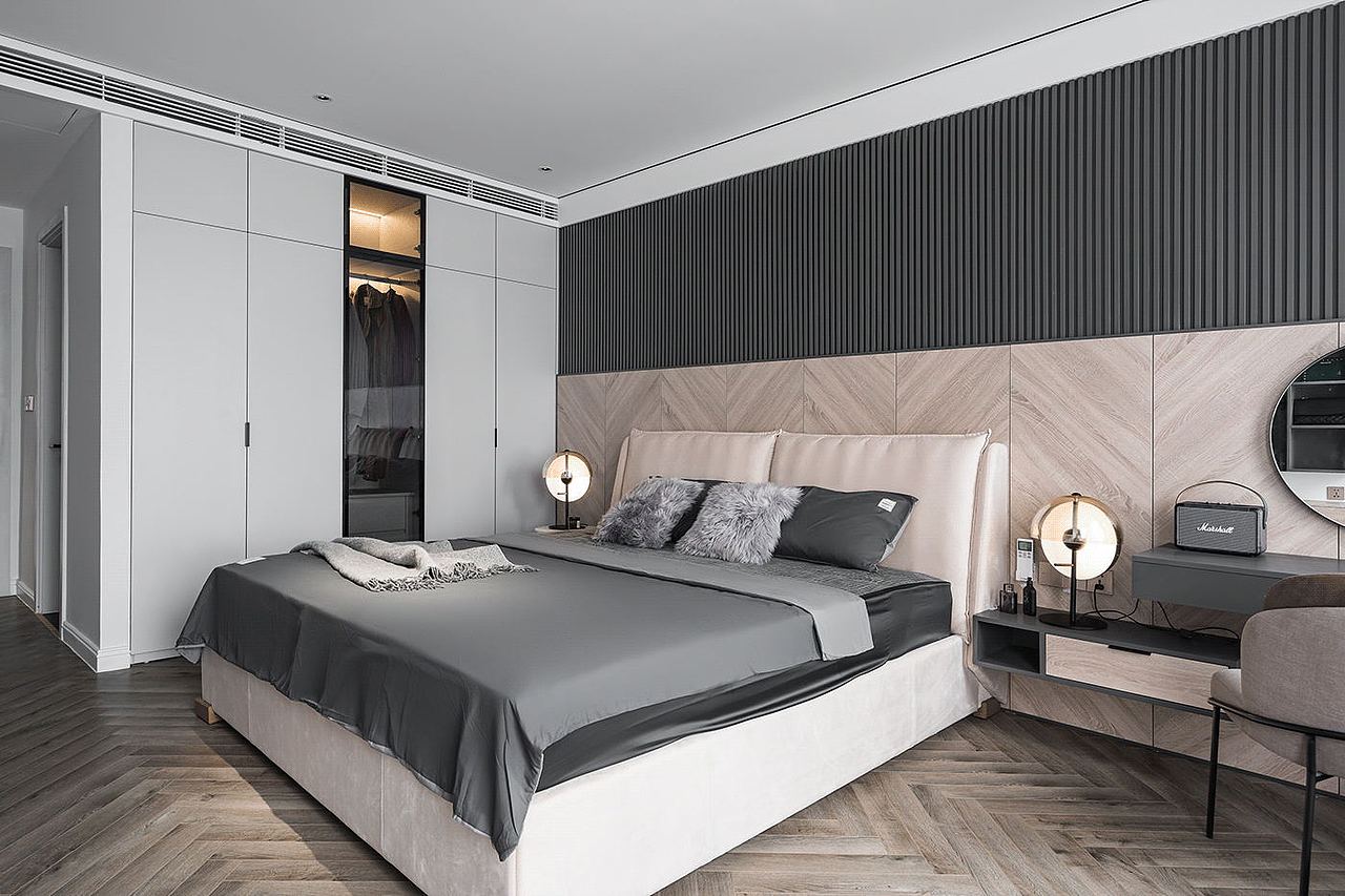 原木与大理石相碰撞 艺术的冲突之美