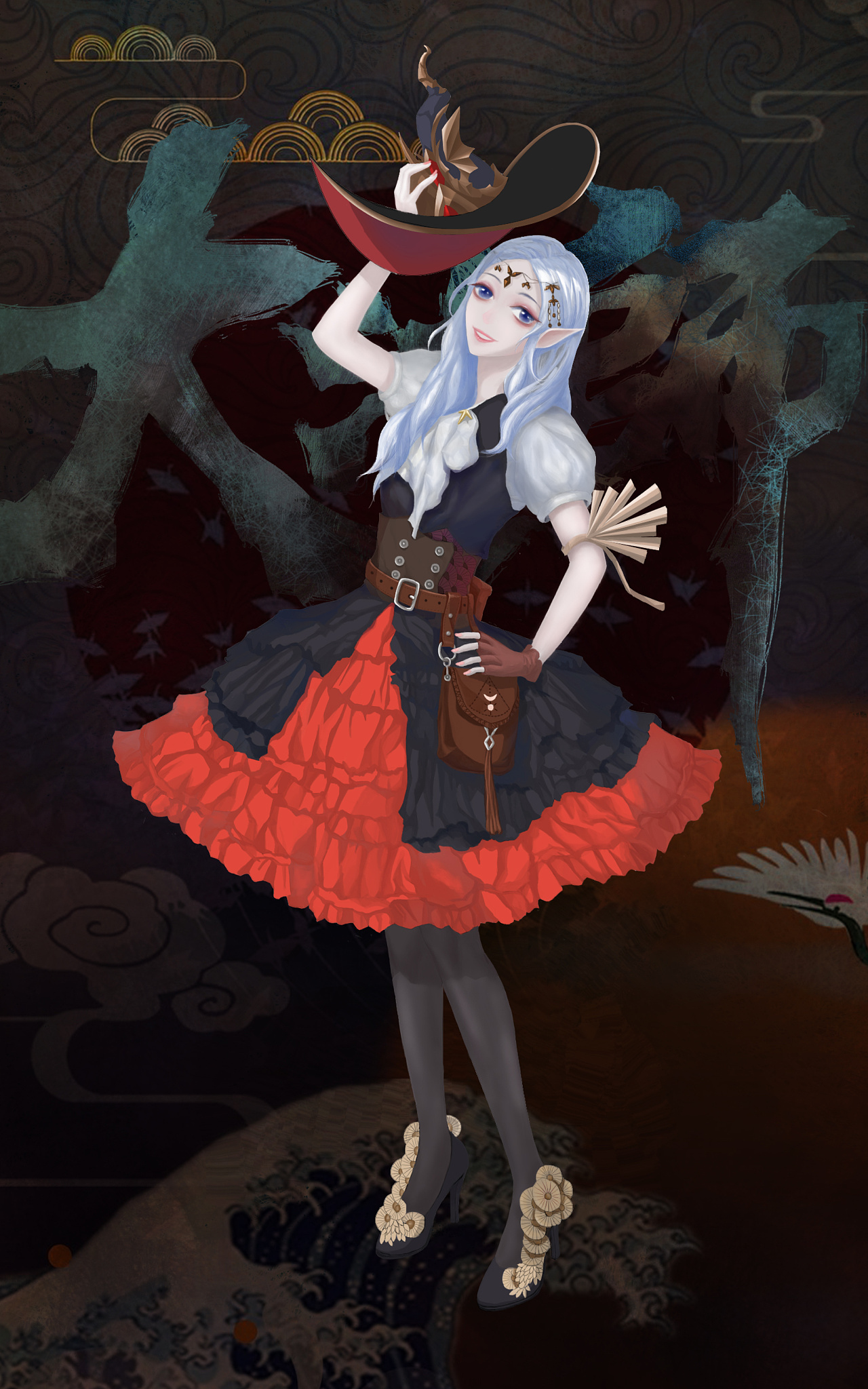 手绘-女法师立绘