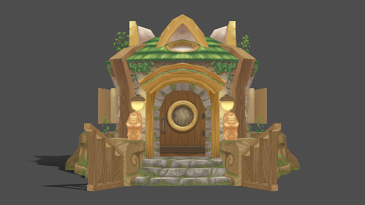 Q版游戏场景练习（图ZMTY5ODc4MTk2） - 场景 - 站酷设计师红糕原创素材 - 站酷ZCOOL