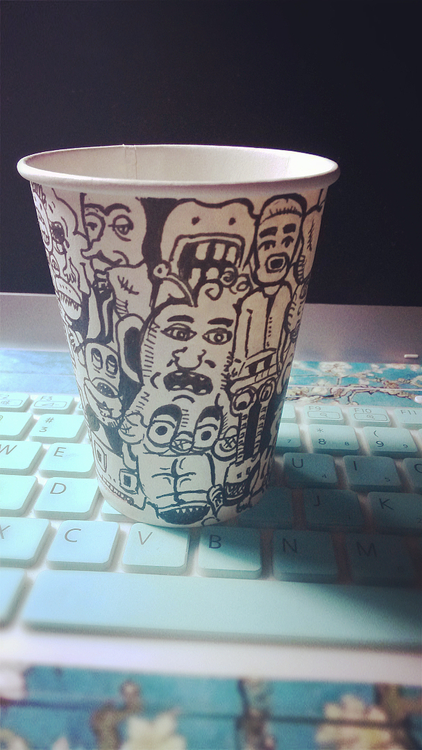 创意手绘纸杯