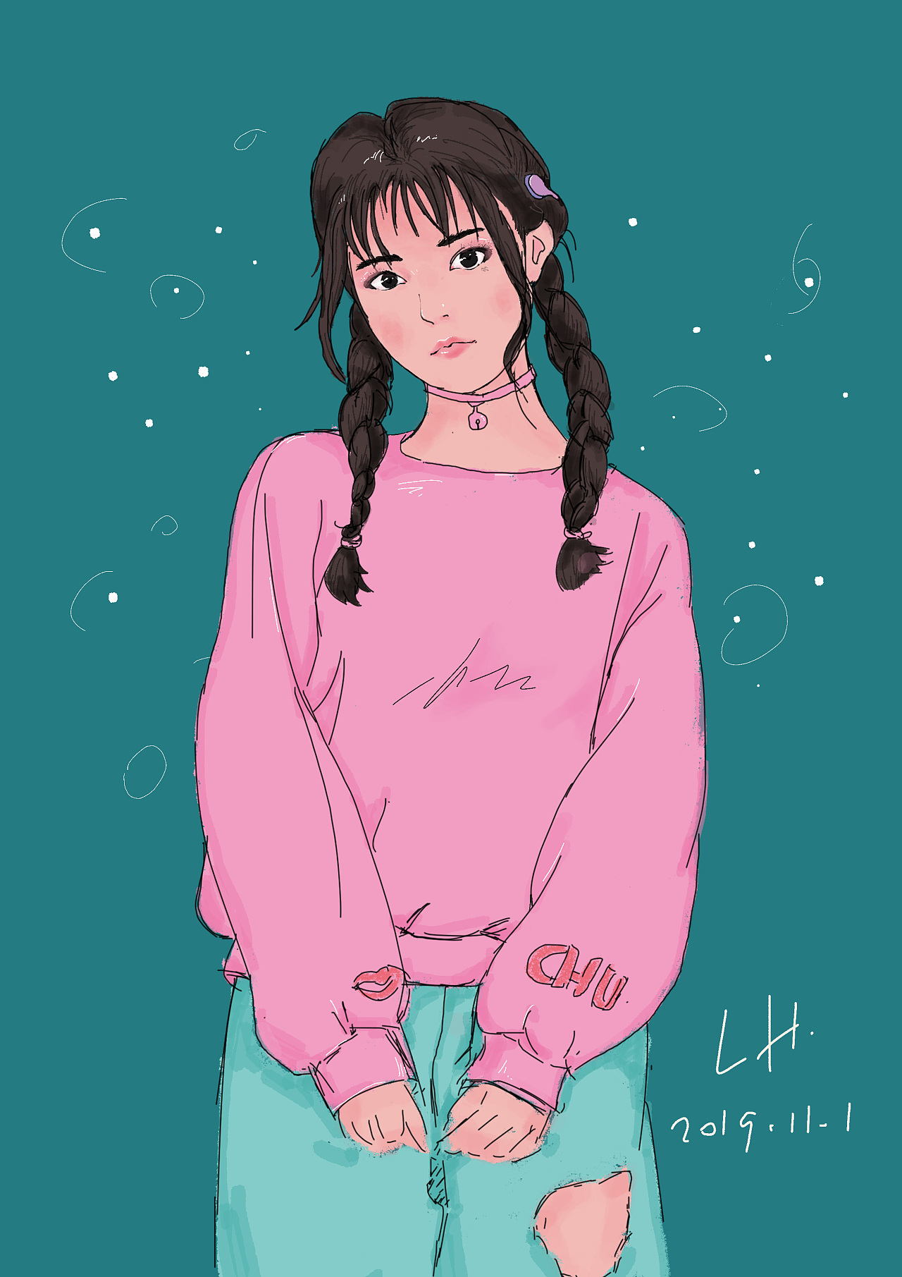 扁平风插画创作