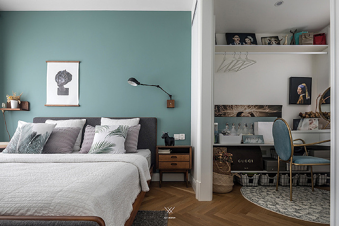 静谧温柔灰蓝色,打造低调质感舒适空间