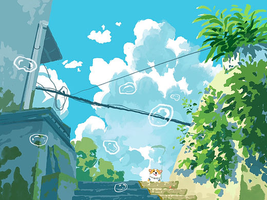 “谁在吹泡泡”