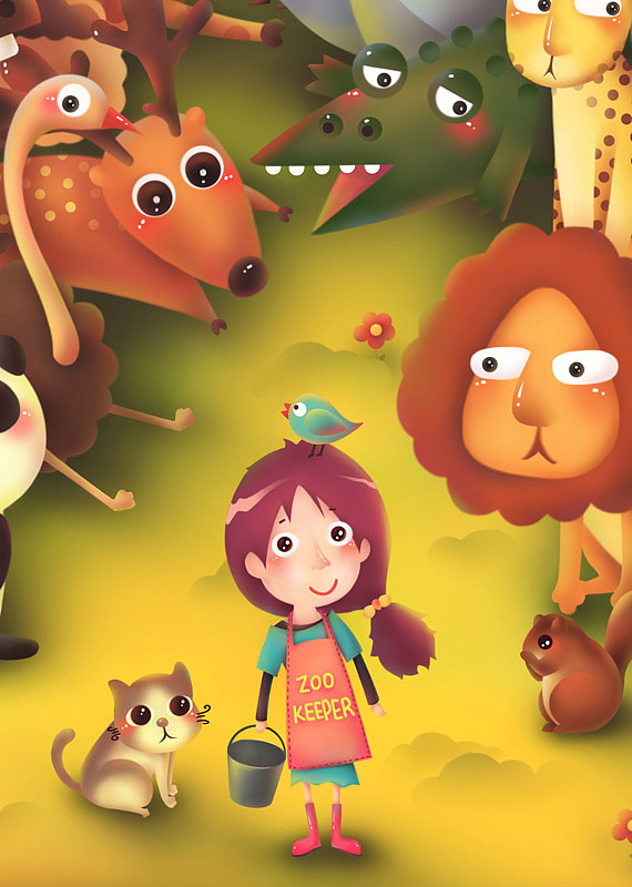 欢迎来到动物园~☆（图ZMTMwMjQ2ODg=） - 儿童插画 - 站酷设计师烨子爱画画原创素材 - 站酷ZCOOL