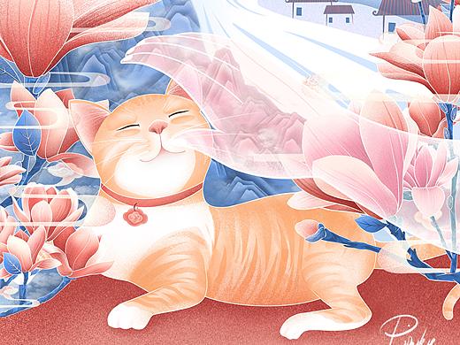 国潮宠物插画 | 文创主视觉