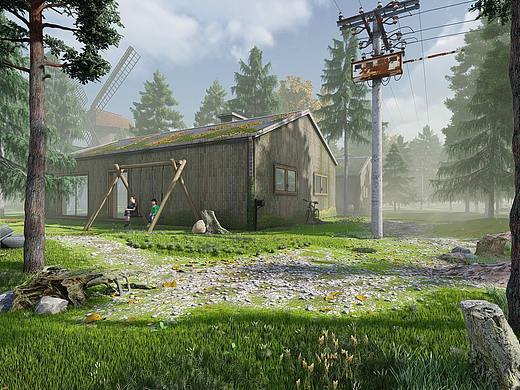 森林木屋场景-lumion8.0