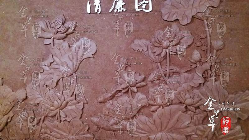【案例】：莲花（荷花）文化墙/背景墙（图）（图ZMTI3MTUxMDk2） - 雕塑 - 站酷设计师浮雕设计定制公司原创素材 - 站酷ZCOOL