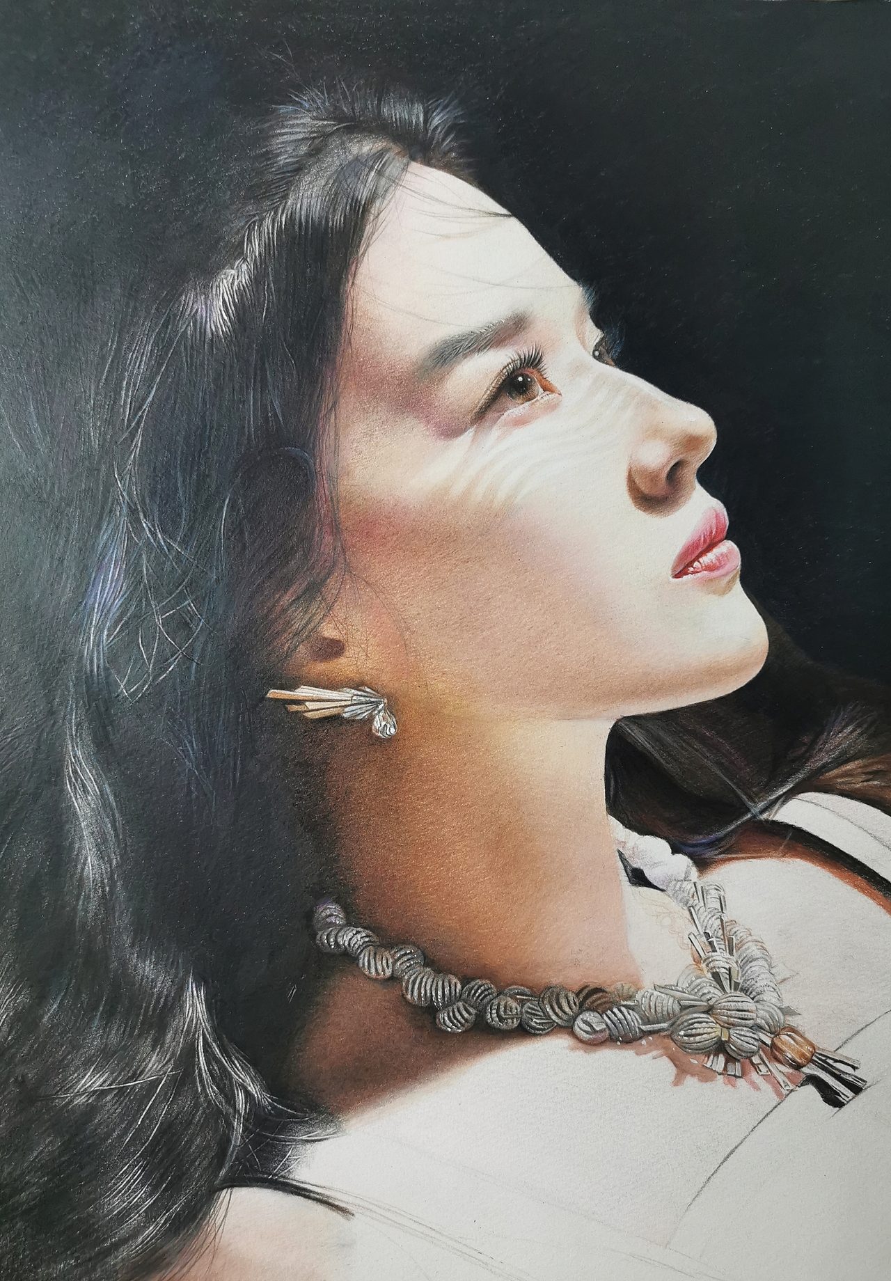 人物彩铅刘亦菲