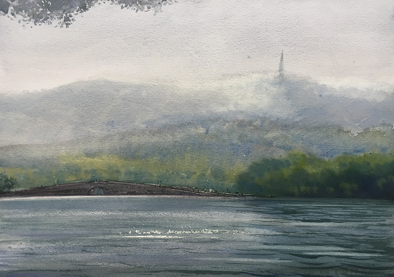 那些年画的西湖（图ZMjQ5MTE0OTU2） - 绘画 - 站酷设计师孙小良的水彩画原创素材 - 站酷ZCOOL