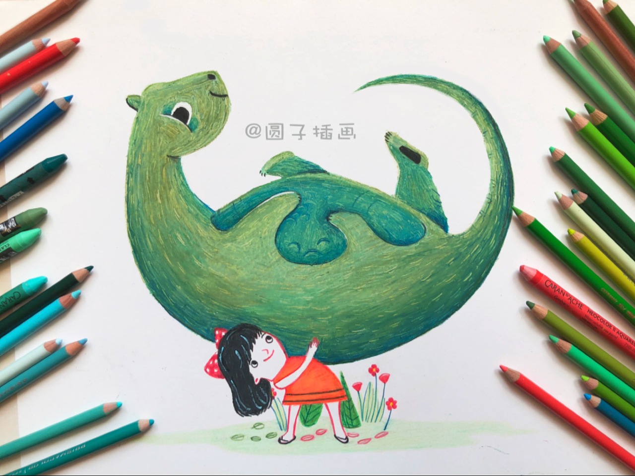 油画棒彩铅练习~