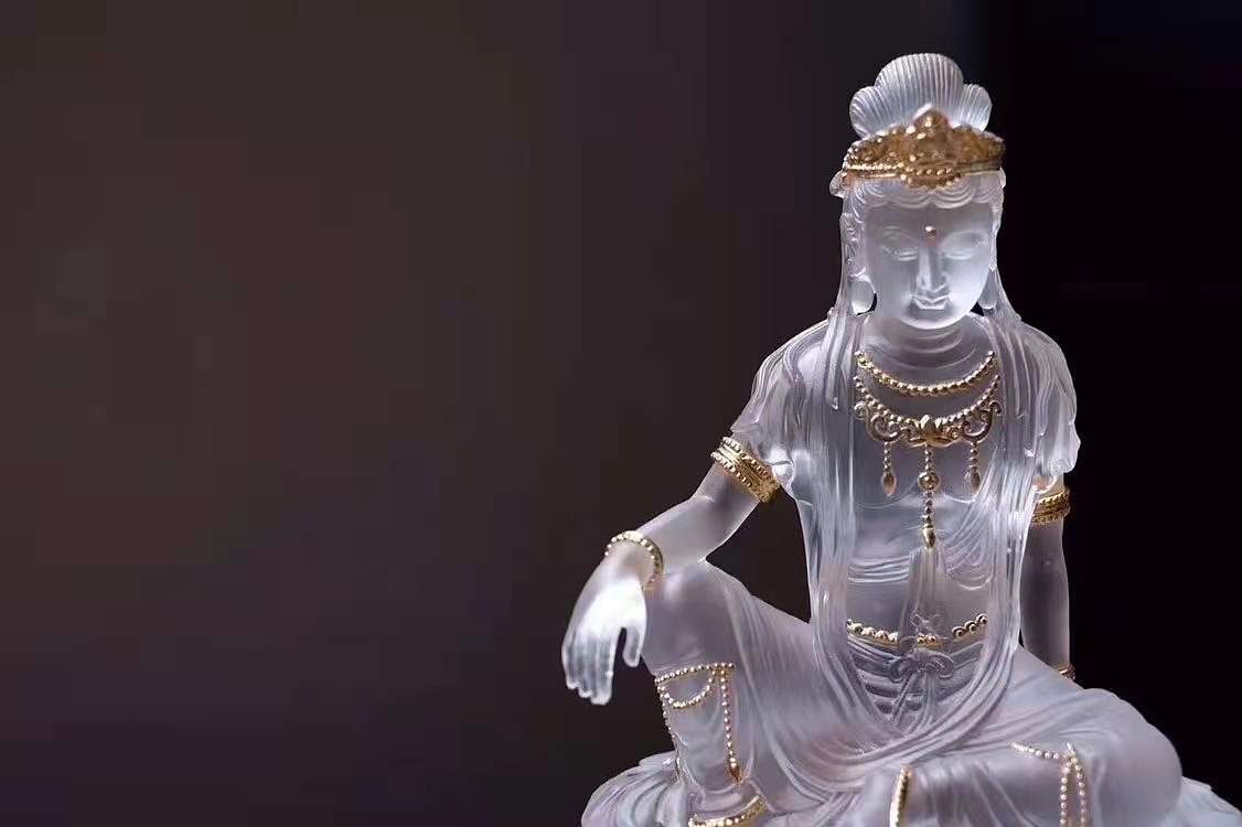 琉璃观音（图ZMjg5ODQ3MTk2） - 其他手工艺 - 站酷设计师远传艺术玻璃琉璃原创素材 - 站酷ZCOOL