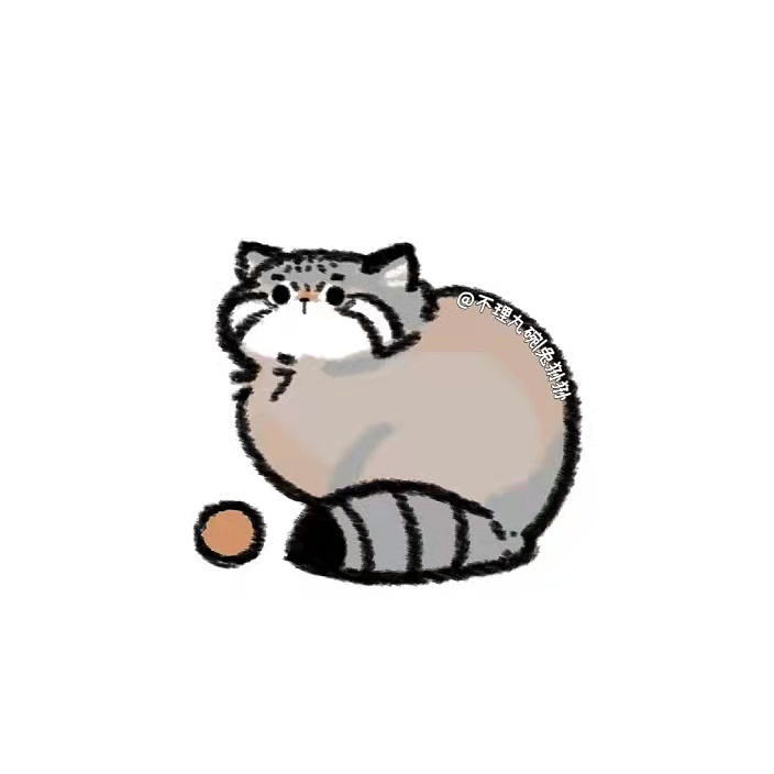 一只胖兔狲路过|插画|儿童插画|不理丸碗 - 原创作品 - 站酷 (zcool)