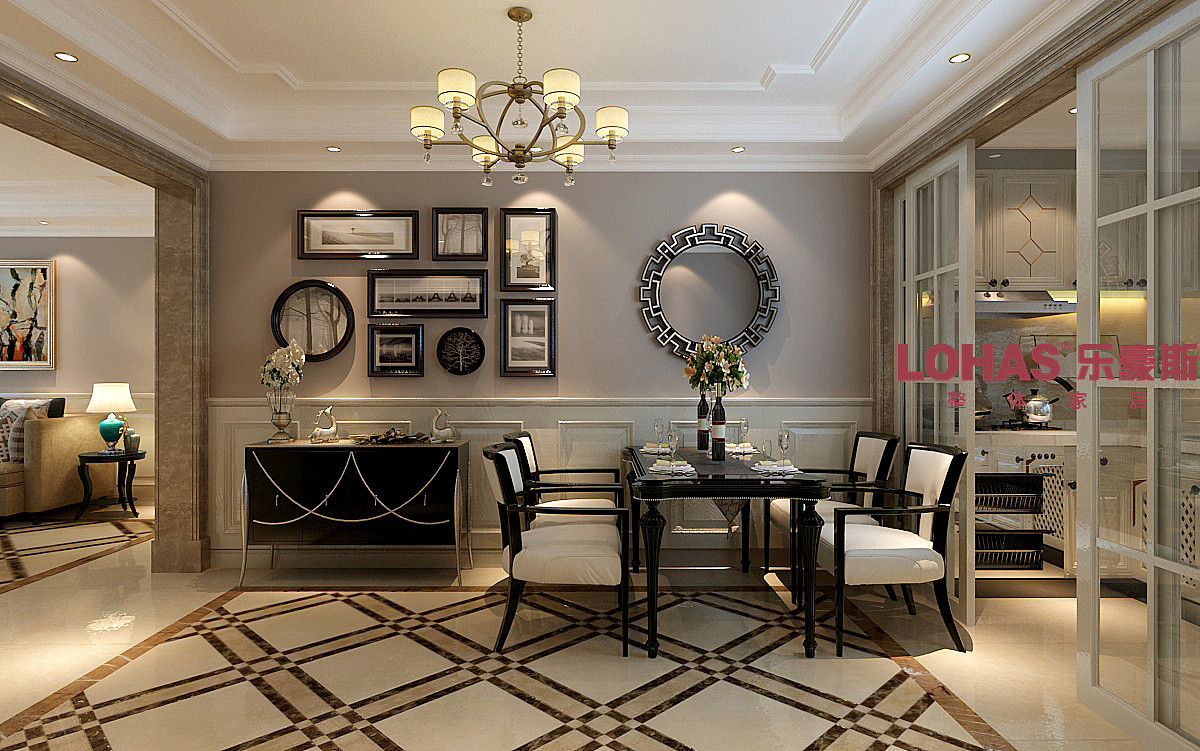 140平方四居室两厅一厨两卫装修设计案例效果图-乐豪斯