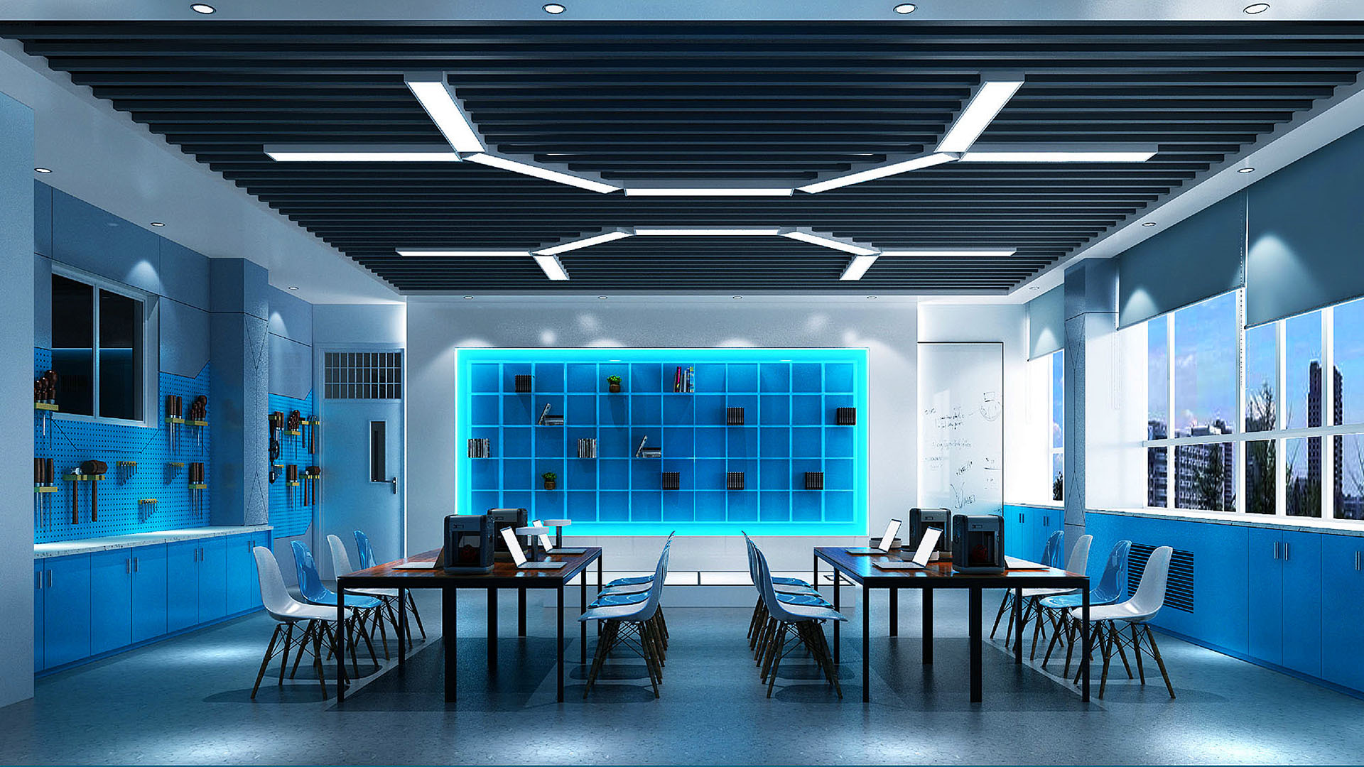 济南外国语学校创客空间设计-太歌装饰设计