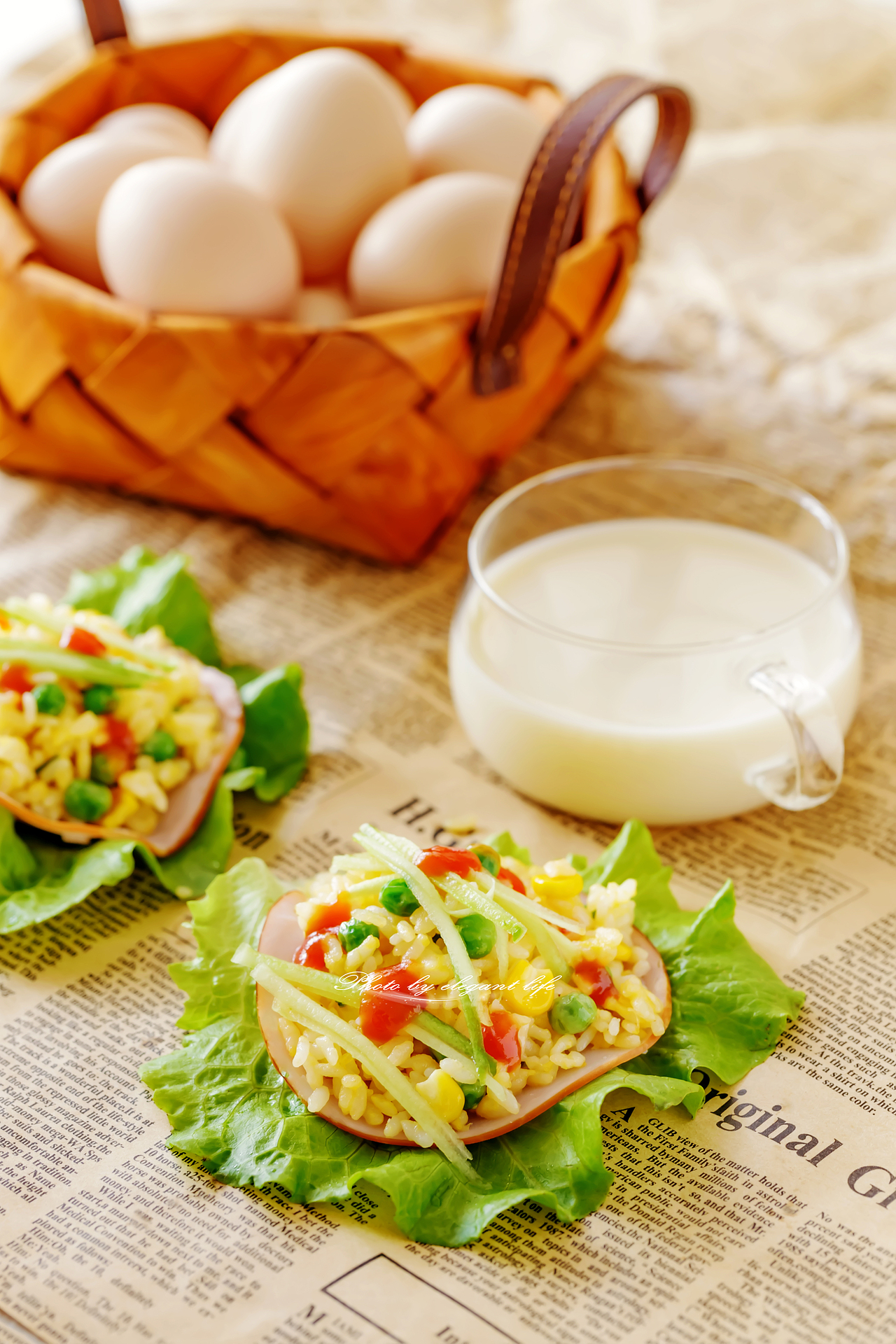 果蔬鸡蛋生菜包