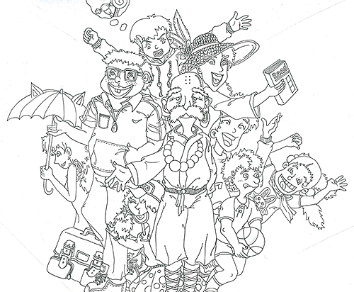 几年前的画,拿出来透个气